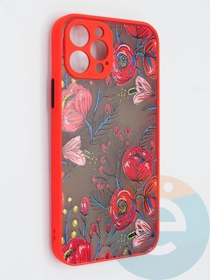 Накладка пластиковая с картинкой для Apple iPhone 12 Pro красная - фото 47848