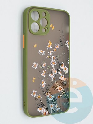 Накладка пластиковая с картинкой для Apple iPhone 12 Pro хаки - фото 47851