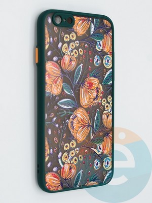 Накладка пластиковая с картинкой для Apple iPhone 6/6S зеленая - фото 47888