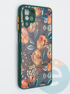 Накладка пластиковая с картинкой для Samsung Galaxy A12 зеленая - фото 47927