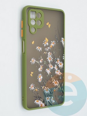 Накладка пластиковая с картинкой для Samsung Galaxy A12 хаки - фото 47931
