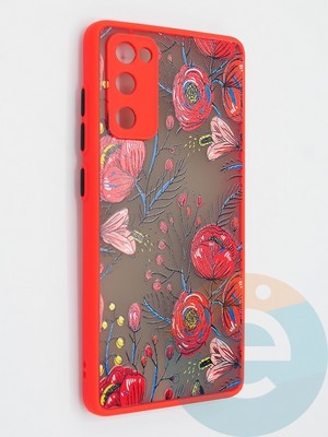 Накладка пластиковая с картинкой для Samsung Galaxy S20FE красная - фото 47948