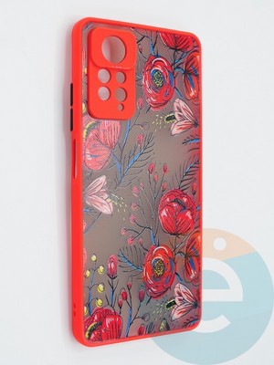 Накладка пластиковая с картинкой для Xiaomi Redmi Note 11 Pro красная - фото 47963