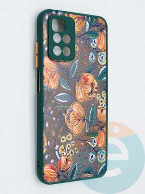 Накладка пластиковая с картинкой для Xiaomi Redmi Note 11 4G зеленая - фото 47967