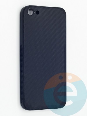 Накладка карбон для Apple iPhone 5/5S/SE черная - фото 48248