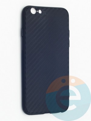 Накладка карбон для Apple iPhone 6/6S черная - фото 48249