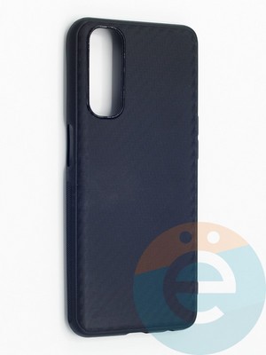Накладка карбон для Realme 7 черная - фото 48257