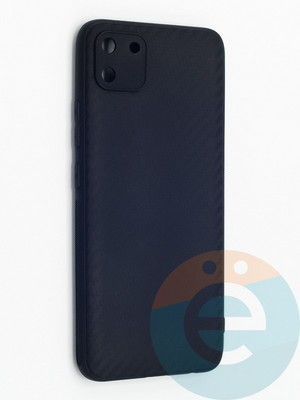 Накладка карбон для Realme C11 черная - фото 48259
