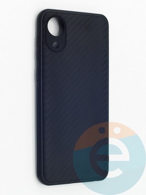 Накладка карбон для Samsung Galaxy A03 Core черная - фото 48262