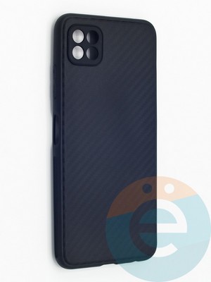 Накладка карбон для Samsung Galaxy A22S черная - фото 48265
