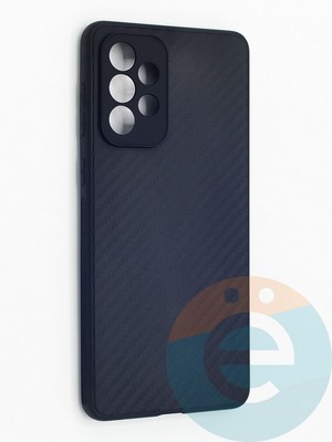 Накладка карбон для Samsung Galaxy A73 5G черная - фото 48268