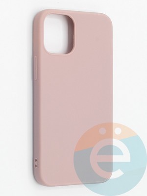 Накладка силиконовая Soft Touch ультратонкая для Apple iPhone 12 Mini пудровая - фото 48290