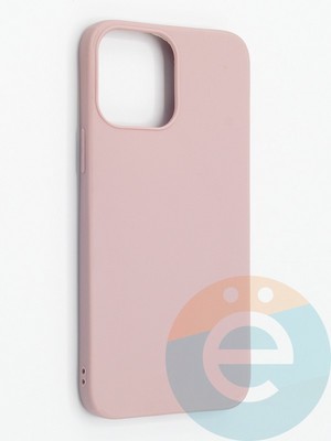 Накладка силиконовая Soft Touch ультратонкая для Apple iPhone 13 Pro Max пудровая - фото 48291