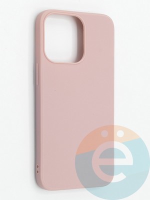 Накладка силиконовая Soft Touch ультратонкая для Apple iPhone 13 Pro пудровая - фото 48294