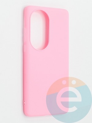 Накладка силиконовая Soft Touch ультратонкая для Huawei Honor 50 Pro розовая - фото 48299