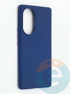 Накладка силиконовая Soft Touch ультратонкая для Huawei Honor 50 Pro синяя - фото 48300