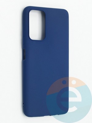 Накладка силиконовая Soft Touch ультратонкая для Poco M4 Pro синяя - фото 48340