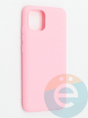 Накладка силиконовая Soft Touch ультратонкая для Samsung Galaxy A02 розовая - фото 48361