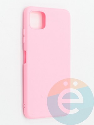 Накладка силиконовая Soft Touch ультратонкая для Samsung Galaxy A22S розовая - фото 48371