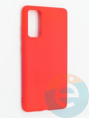 Накладка силиконовая Soft Touch ультратонкая для Samsung Galaxy S20FE красная - фото 48378