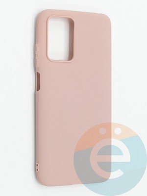 Накладка силиконовая Soft Touch ультратонкая для Xiaomi Redmi 10 пудровая - фото 48398