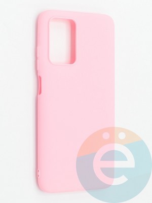 Накладка силиконовая Soft Touch ультратонкая для Xiaomi Redmi 10 розовая - фото 48399