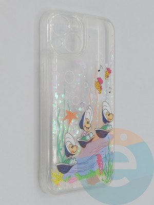 Накладка Переливашка на Apple iPhone 13 ракушки - фото 48840