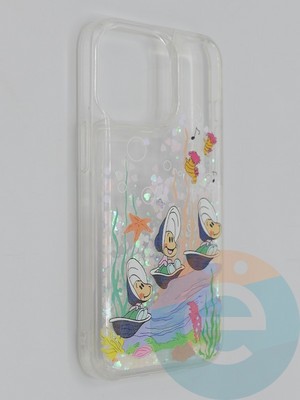 Накладка Переливашка на Apple iPhone 13/13 Pro ракушки - фото 48842
