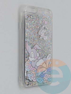 Накладка Переливашка на Apple iPhone 6/6S кролик - фото 48843