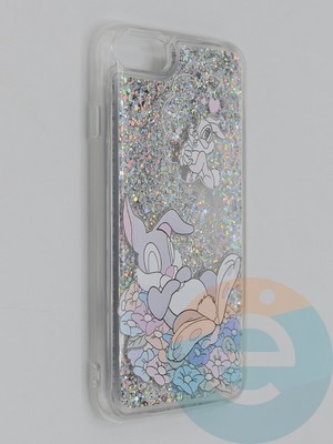 Накладка Переливашка на Apple iPhone 7/8/SE 2020 кролик - фото 48845