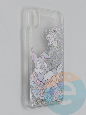 Накладка Переливашка на Apple iPhone Xr кролик - фото 48847