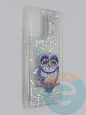 Накладка Переливашка на Poco F3/Mi 11i/Redmi K40 сова - фото 48869