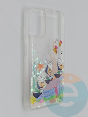 Накладка Переливашка на Poco M3 ракушки - фото 48874