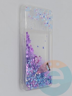 Накладка Переливашка на Poco M4 Pro 4G бабочки - фото 48876