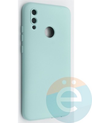 Накладка Silicone Cover (без логотипа, с защитой камеры) для Huawei P-Smart 2019/Honor 10 Lite бирюзовая - фото 48979