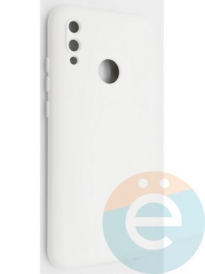 Накладка Silicone Cover (без логотипа, с защитой камеры) для Huawei P-Smart 2019/Honor 10 Lite молочная - фото 48982