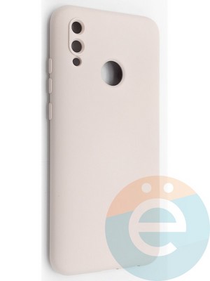 Накладка Silicone Cover (без логотипа, с защитой камеры) для Huawei P-Smart 2019/Honor 10 Lite пудровая - фото 48983
