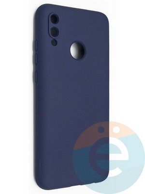 Накладка Silicone Cover (без логотипа, с защитой камеры) для Huawei P-Smart 2019/Honor 10 Lite синяя - фото 48985