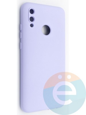 Накладка Silicone Cover (без логотипа, с защитой камеры) для Huawei P-Smart 2019/Honor 10 Lite сиреневая - фото 48986