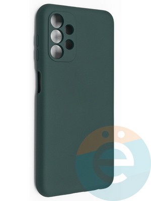Накладка Silicone Cover (без логотипа, с защитой камеры) для Samsung Galaxy A13 4G зеленая - фото 49034