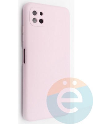 Накладка Silicone Cover (без логотипа, с защитой камеры) для Samsung Galaxy A22S/A22 5G розовая - фото 49047