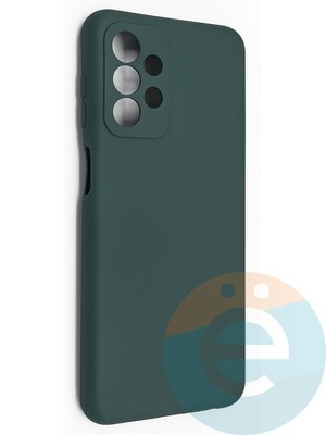 Накладка Silicone Cover (без логотипа, с защитой камеры) для Samsung Galaxy A23 зеленая - фото 49052
