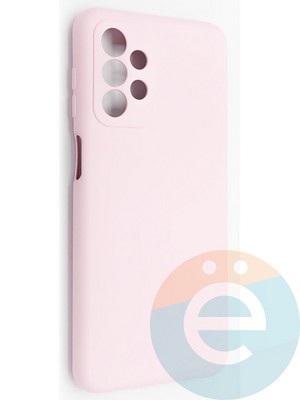 Накладка Silicone Cover (без логотипа, с защитой камеры) для Samsung Galaxy A23 розовая - фото 49056