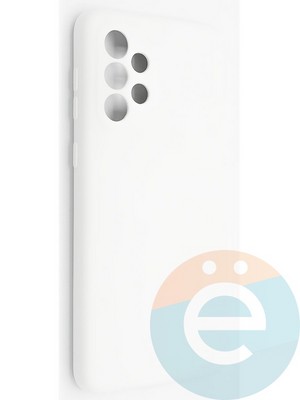 Накладка Silicone Cover (без логотипа, с защитой камеры) для Samsung Galaxy A33 молочная - фото 49063