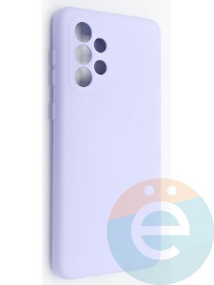 Накладка Silicone Cover (без логотипа, с защитой камеры) для Samsung Galaxy A33 сиреневая - фото 49067