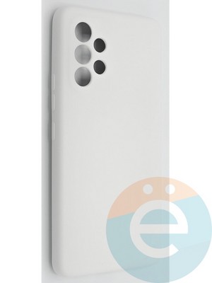 Накладка Silicone Cover (без логотипа, с защитой камеры) для Samsung Galaxy A53 молочная - фото 49081