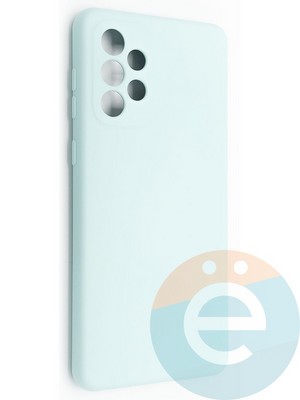 Накладка Silicone Cover (без логотипа, с защитой камеры) для Samsung Galaxy A73 бирюзовая - фото 49087