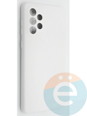 Накладка Silicone Cover (без логотипа, с защитой камеры) для Samsung Galaxy A73 молочная - фото 49090