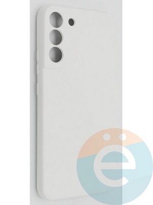 Накладка Silicone Cover (без логотипа, с защитой камеры) для Samsung Galaxy S22 Plus молочная - фото 49108