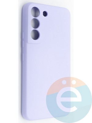 Накладка Silicone Cover (без логотипа, с защитой камеры) для Samsung Galaxy S22 сиреневая - фото 49130